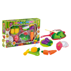 Legemad i plastik med 11 Dele