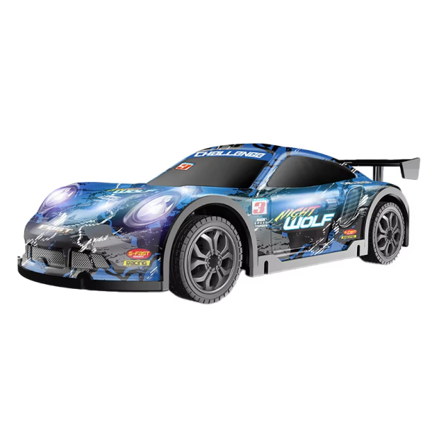 Drift RC Bil (25 km/t)  Hurtig Fjernstyret Racer med LED