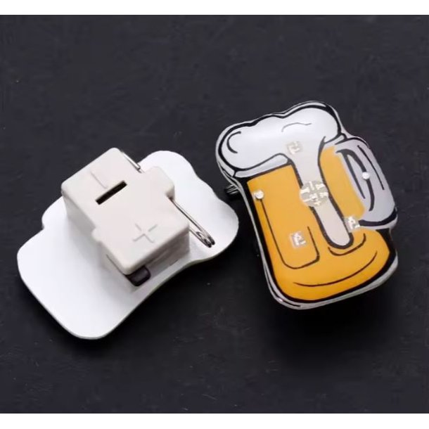 Broche Pins lkrus Blinkede LED