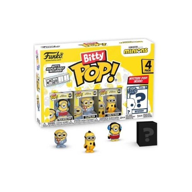 Funko Bitty Pop: Minions - Roller Skating Stuart 4pk