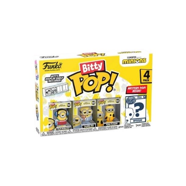 Funko Bitty Pop: Minions - Roller Skating Stuart 4pk