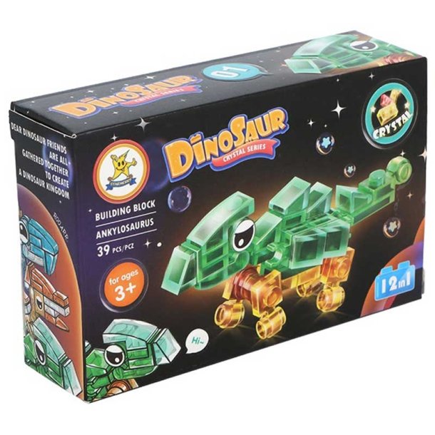 Blocks Dinosaur 12 assorterede