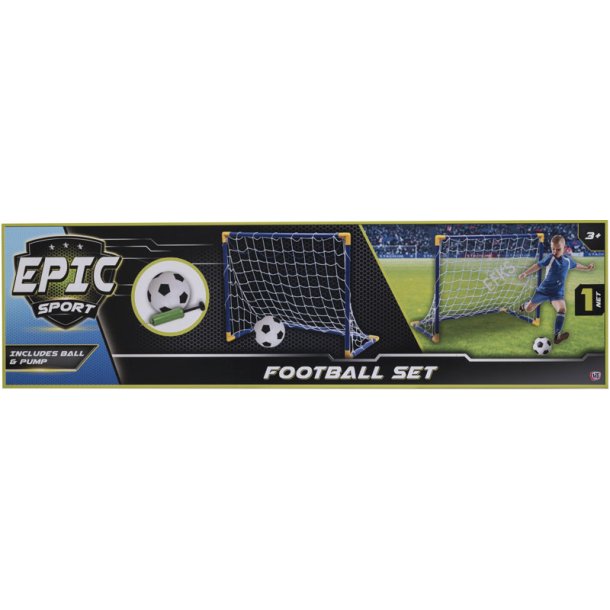 Fodboldst med ml, bold og pumpe 90 cm