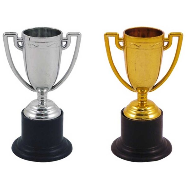 Mini Pokal 10 cm Guld eller slv