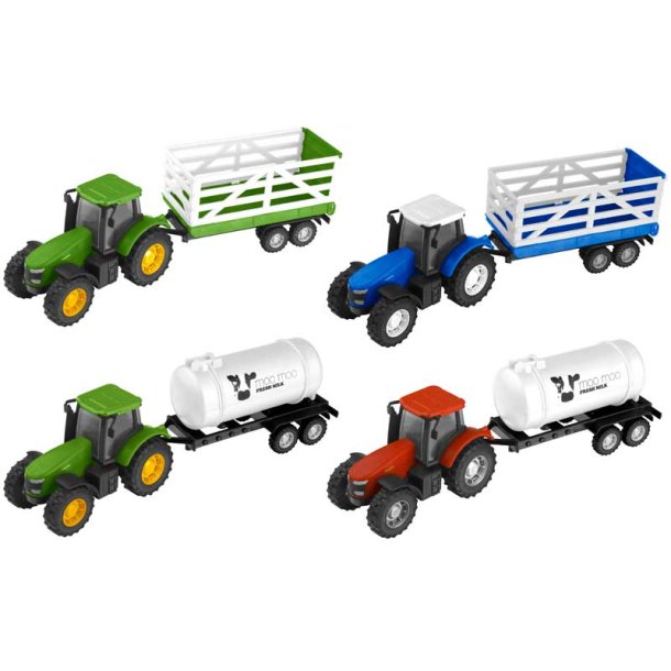 Traktor og Trailer Assorterede farver