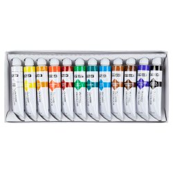 Oliemaling st  12 farver  12 ml