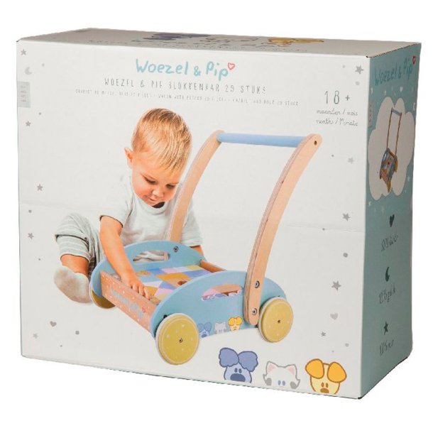 Tr gvogn med klodser  29 dele