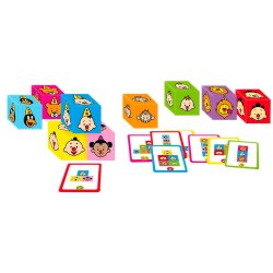 Stablespil med klodser og kort