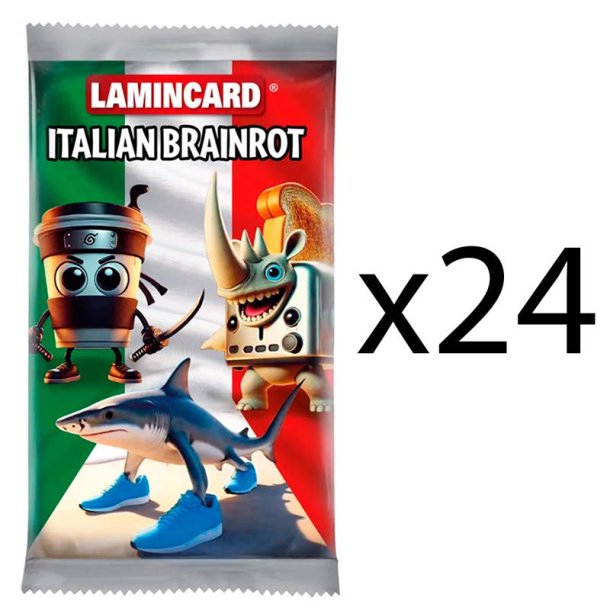 Italian brainrot boosterpakke - 24 pakker med 5 stk.