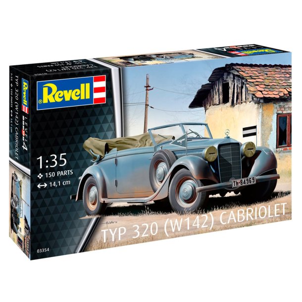 Revell Typ 320 (W142) Cabriolet 1:35 modelbil