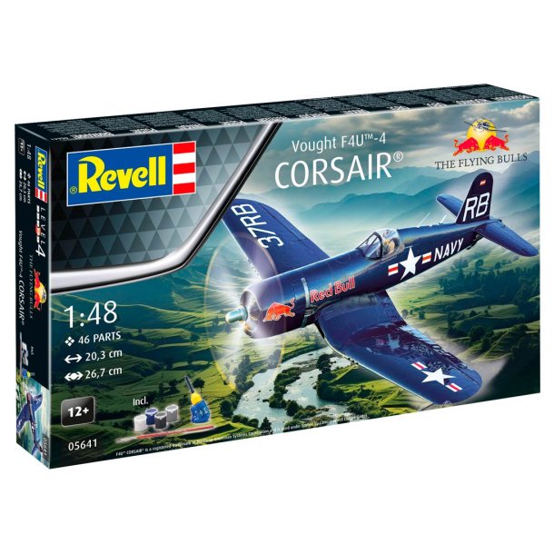 Revell F4U-4 Corsair Flying Bulls 25 rs jubilumsudgave: 1:48 modelfly