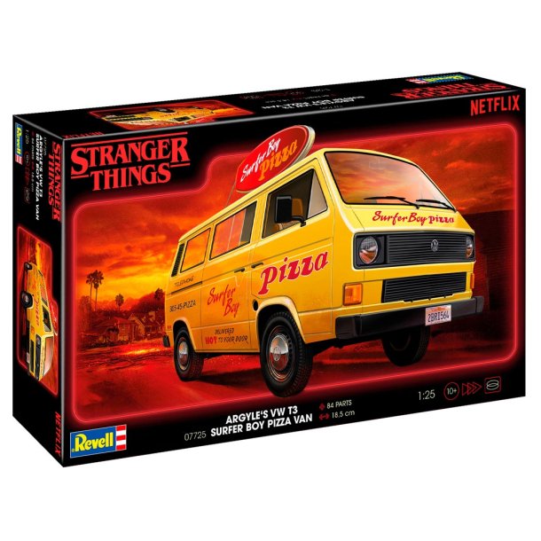 Revell Stranger Things" VW T3 Bus "Surfer Boy: 1:25 modelbil