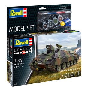 Revell Raketenjagdpanzer Jaguar 1: 1:35 modell tank med lim och frg