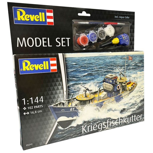 Revell KFK (Kriegsfischkutter): 1:144 modellfartyg med lim och frg