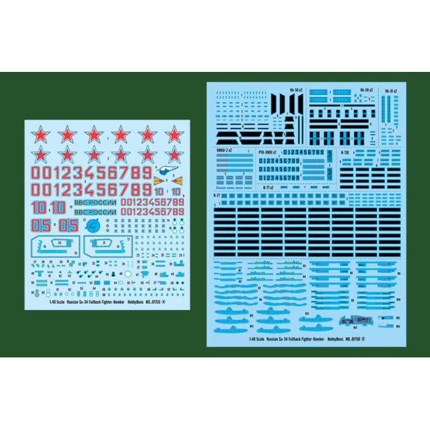 Hobby Boss Russian Su-34 Fullback Fighter-Bomber 1:48 modelfly