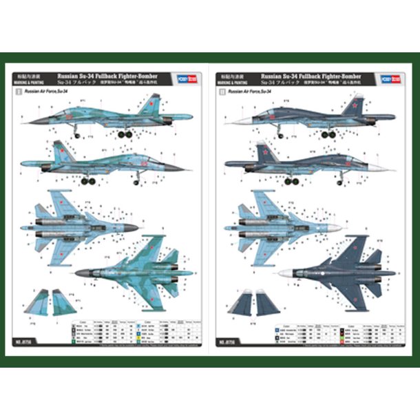 Hobby Boss Russian Su-34 Fullback Fighter-Bomber 1:48 modelfly