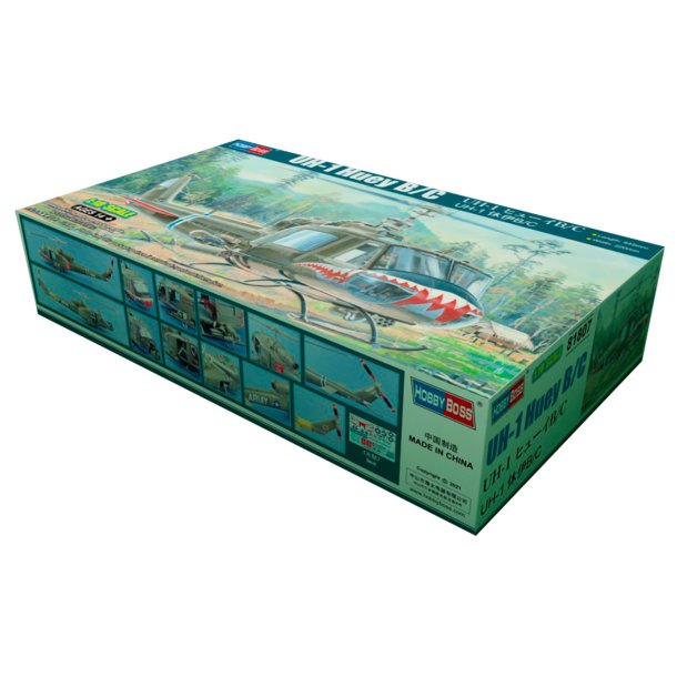 Hobby Boss UH-1 Huey 1:18 modelhelikopter