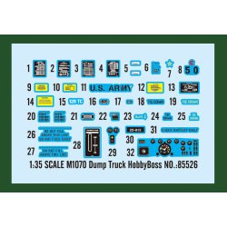 Hobby Boss M1070 Dump Truck 1:35 modellastbil