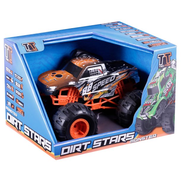 Tec-Toy fjernstyret Speed Monster bil (15 km/t) - 1:12