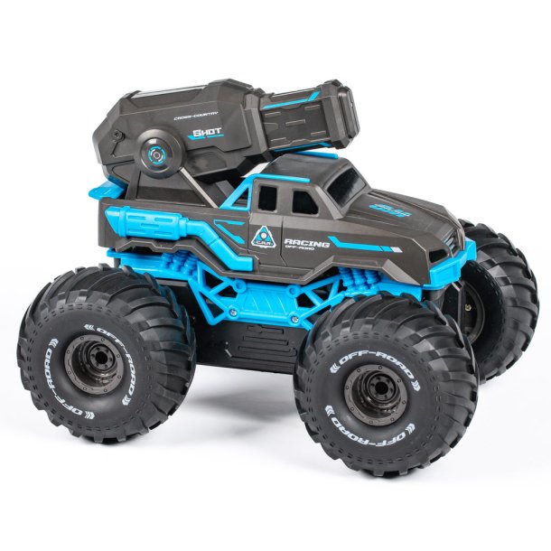 Tec-Toy Fj�rrstyrd vattenskjutande 2,4 GHz-bil (12 km/t, 6 �r+) - Bl�