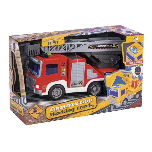 Speed Car Brandbil med lys og lyd