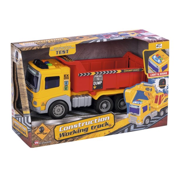 Speed Car lastbil med tiplad og lys og lyd