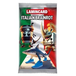 Italian brainrot boosterpakke samlekort med 5 stk.