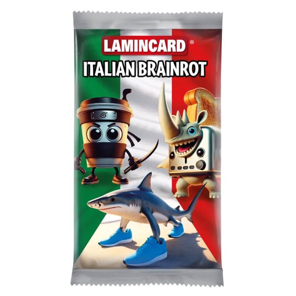 Italian brainrot boosterpakke samlekort med 5 stk.