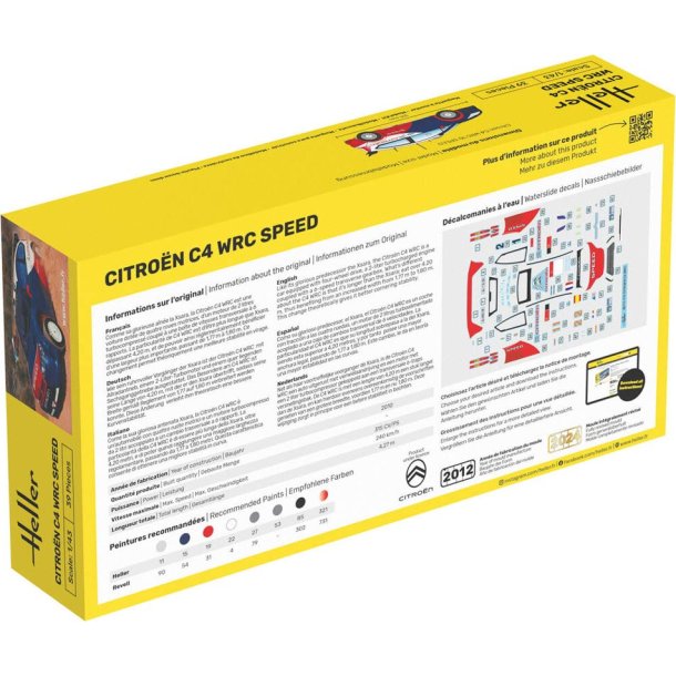 Heller Citron C4 WRC speed - 1:43