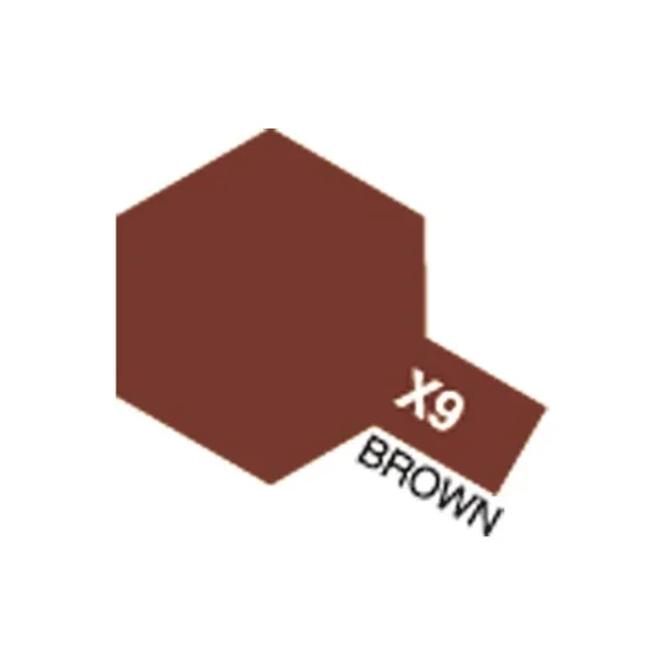 Tamiya Acrylic Mini X-9 Brown (Blank brun)