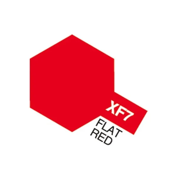 Tamiya Acrylic Mini XF-7 Flat Red (Mat rd)