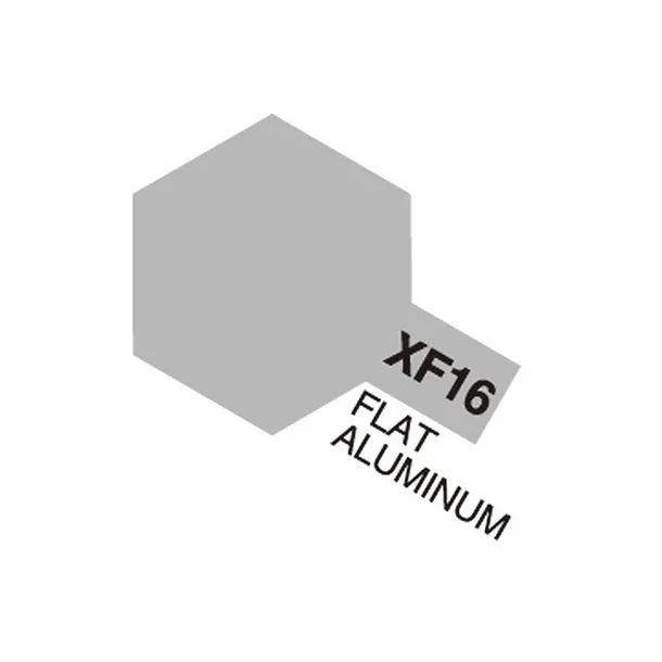 Tamiya Acrylic Mini XF-16 Flat Aluminum (Mat aluminium)