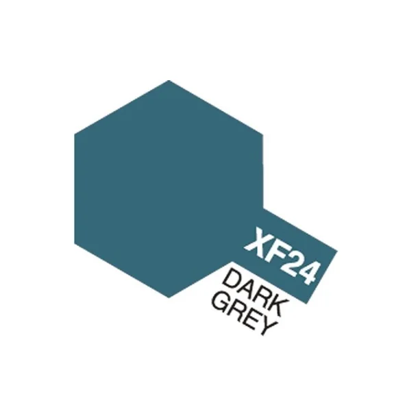 Tamiya Acrylic Mini XF-24 Dark Grey (Mat mrkegr)