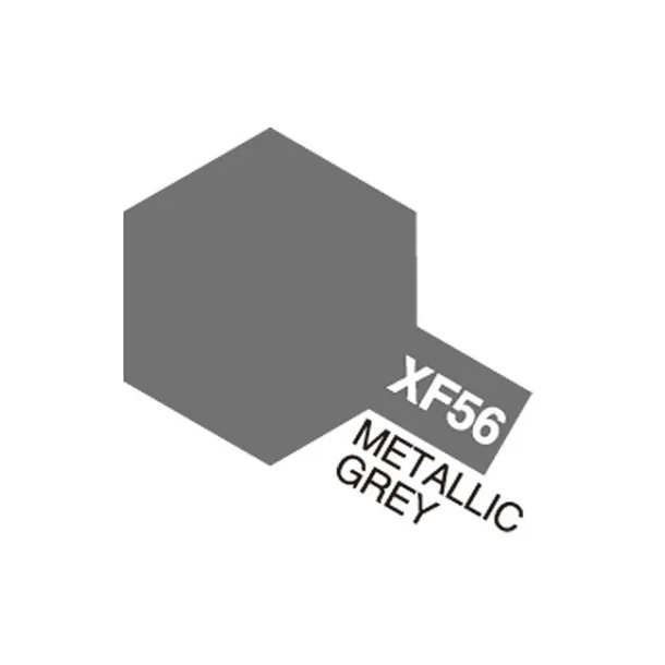 Tamiya Acrylic Mini XF-56 Metallic Grey (Mat metallisk gr)