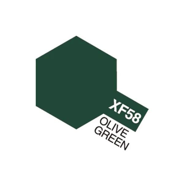 Tamiya Acrylic Mini XF-58 Olive Green (Mat olivengrn)