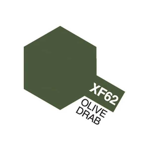 Tamiya Acrylic Mini XF-62 Olive Drab (Mat olivengrn)