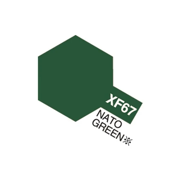 Tamiya Acrylic Mini XF-67 NATO Green (Mat NATO-grn)
