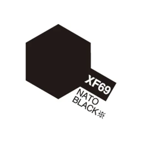 Tamiya Acrylic Mini XF-69 NATO Black (Matt NATO-svart)