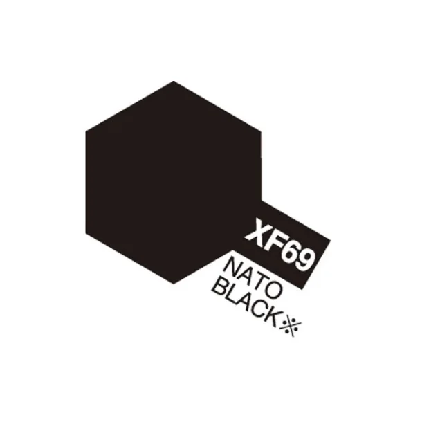 Tamiya Acrylic Mini XF-69 NATO Black (Mat NATO-sort)