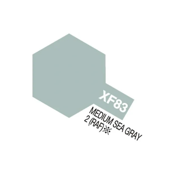 Tamiya Acrylic Mini XF-83 Medium Sea Grey 2 RAF (Halvblank mellemgr)