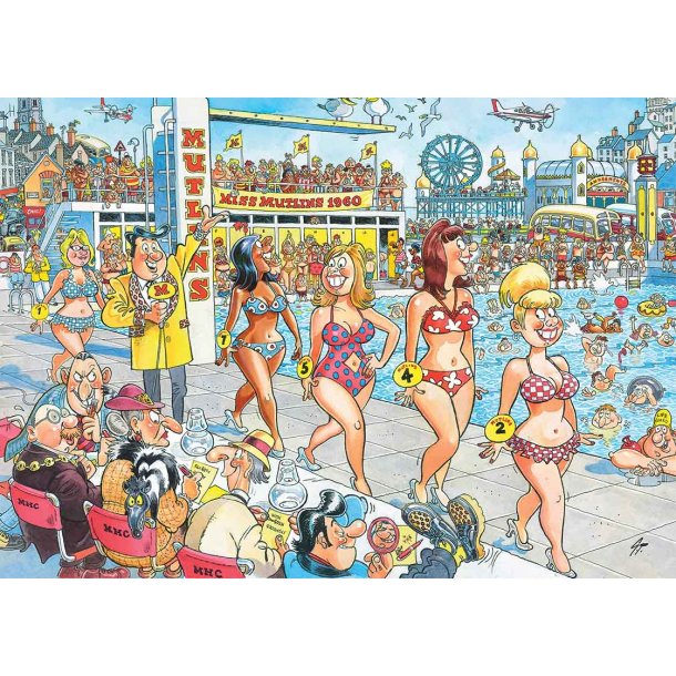 Wasgij Destiny retro 9 supermodeller - 1000 bitar