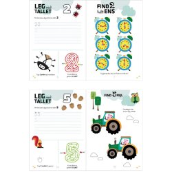 Aktivitetsbog - Lr tal med bondegrdsdyr