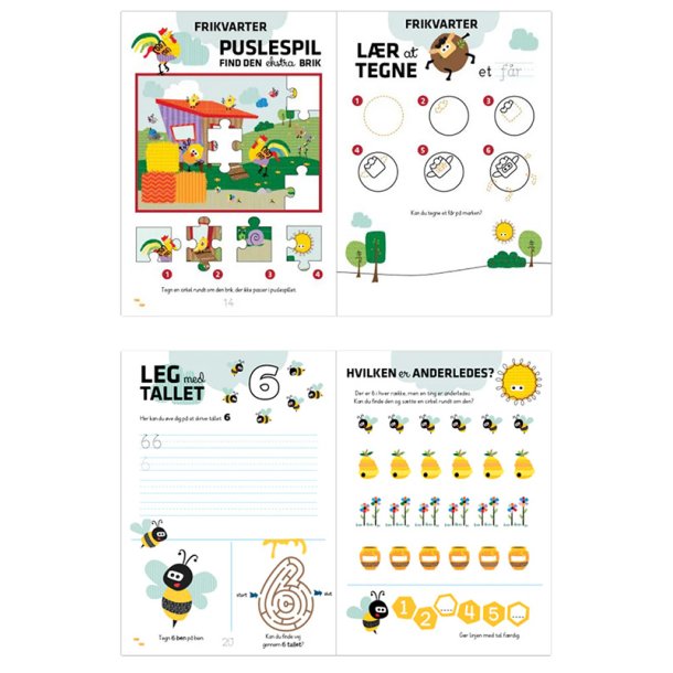 Aktivitetsbog - Lr tal med bondegrdsdyr