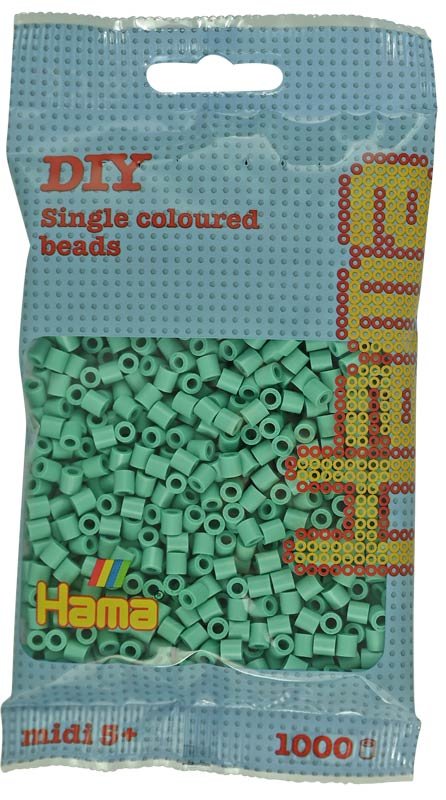 Hama 207-113 midi perler 1000 stk aqua - Køb Hama perler her!