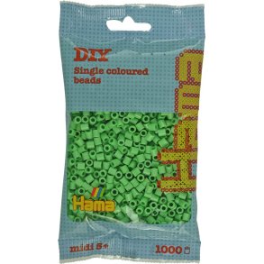 Hama midi prlor 207-115 1000 st - klargrn