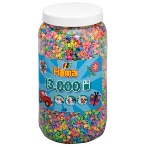 Hama midi perler 211-50 - 13.000 stk pastel farver