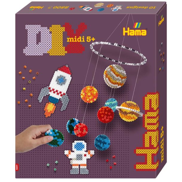 Hama space midi perlest - 2500 perler