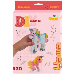 Hama enhjrning midi perlest - 2000 perler