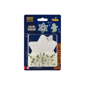 Hama midi blister lille stjerne plade + perler