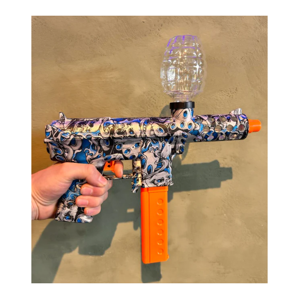Gel Blaster TEC9 Bl/Slv Grafiti